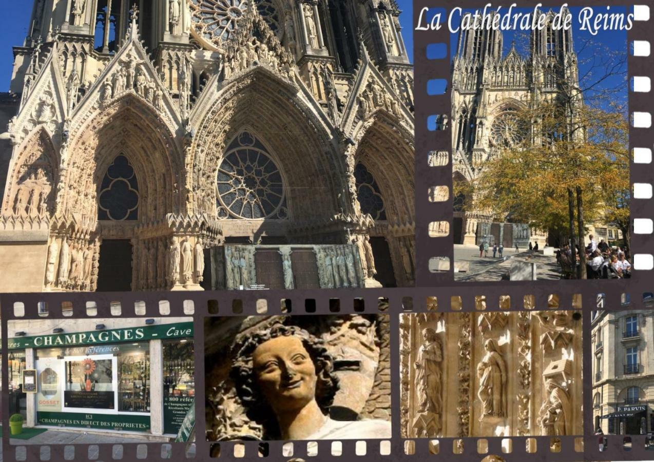 Bedinreims "Burgundy Bottle" 110M2 Exceptional, 4 Chambres Doubles, 2 Bain, Free Park & Wifi, Tout Equipe Εξωτερικό φωτογραφία